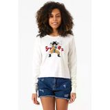 Dragon Ball Z Anime Angry Goku Ekstra Uzunkol Sweatshirt Ekru