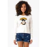 Dragon Ball Z Anime Goku Eating Ramen Ekstra Uzunkol Sweatshirt Ekru