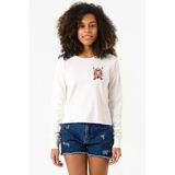 Dragon Ball Z Anime Roshi Kame Ekstra Uzunkol Sweatshirt Ekru
