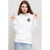 Dragon Ball Z Anime Shenron Beyaz Kadın 3İp Kapşonlu Sweatshirt