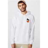Dragon Ball Z Anime Son Goku Pocket Beyaz Erkek 3İp Kapşonlu Sweatshirt