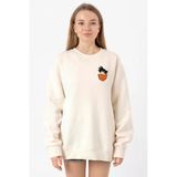 Dragon Ball Z Anime Son Goku Pocket Ekru Kadın 2ip Sweatshirt