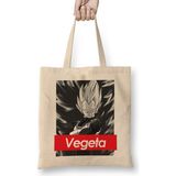 Dragon Ball Z Vegeta Red Band Logo Bez Çanta Uzun Saplı - Açık Bej - 40 X 40