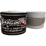 Dragon Boks Kick Boks ve Muay Thai Bandajı 3.5 Metre Gri Özel Dokuma Elastik Model