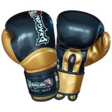 Dragon Carbon 5 Muay Thai Boks ve Kick-boks Eldiveni Siyah Altın (12 Oz)