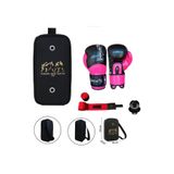 Dragon Do Carbon 5 Pembe Boks Eldiveni Kick Muay Thai 3'Lü Set Ve Eldiven Taşıma Çantalı 12 Oz