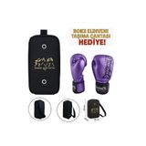 Dragon Do Favela Kick Boks Eldiveni Muay Thai Ve Eldiven Taşıma Çantalı Mor 10 Oz