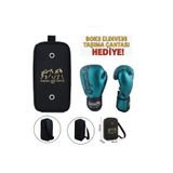 Dragon Do Favela Kick Boks Eldiveni Muay Thai Ve Eldiven Taşıma Çantalı Turkuaz 10 Oz
