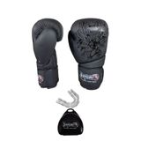 Dragon Do Giftoom Sport Yakuza Boks Eldiveni Ve Kutulu Şeffaf Dişliği Siyah 12 Oz