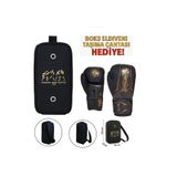 Dragon Do Legacy Kick Boks Eldiveni Muay Thai Ve Eldiven Taşıma Çantalı Siyah 14 Oz