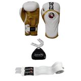 Dragon Do Tepito Boks Kıck Muay Thai Eldiveni Boxing Gloves Gifttoom Beyaz Altın 12 Oz
