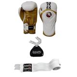 Dragon Do Tepito Boks Kıck Muay Thai Eldiveni Boxing Gloves Gifttoom Beyaz Altın 14 Oz