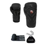 Dragon Do Tepito Siyah Mat Boks Kıck Muay Thai Eldiveni Boxing Gloves Gifttoom 10 Oz
