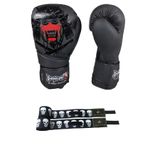 Dragon Do Yakuza Kick Boks Eldiveni Muay Thai Ve 3 5 Metre A3Store Kuru Kafa Bandajı Siyah 10 Oz