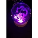 Dragon Ejderha 3D Led Işık Cam Küre Çok Renk Gece Lambası Feng Shui 8 cm Mega Boy Koruyucu