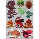 Dragon Ejderha Sticker Set-3 11 Parça Telefon, Tablet, Defter, Laptop Sticker