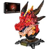 Dragon Head Yapım Seti, 2713 Parça, Ejderha Başı Yapı Blokları, Ofis ve Çalışma Alanı Dekorasyonu