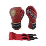 Dragon Martina Muay Thai Federasyon Onaylı Müsabaka Eldiveni Ve Whiteface Bandaj 2'li Set