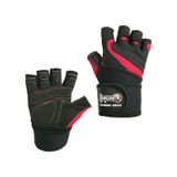 Dragon - W8070 Bilek Bandajlı Body & Ağırlık & Fitness Eldiveni Siyah