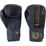 Dragondo 30213-L Cool Lime Iı Hakiki Deri Boks Eldiveni Muay Thai Eldiveni - Siyah - 12 oz