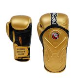 DragonDo 30341-P Tepito Boks Eldiveni Muay Thai Eldiveni Yeni Seri 0424 (SİYAH-ALTIN, 12 Oz)