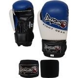 Dragondo 33044 Mavi Çocuk Boks Eldiveni ve 2 Metre Çocuk Bandajı Çocuk Boks Seti - 6 oz