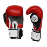 DragonDo 33099-L İFMA Onaylı Deri Muay Thai Boks Eldiveni (KIRMIZI, 10 Oz)