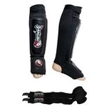 Dragondo 40606 Kick Boks Ayak Kaval Koruyucu + Siyah Bandaj Seti 2’li Set DragonDo