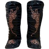 Dragondo 40713-P Tiger Kaval Ayak Koruyucu Muay Thai Kick Boks Kaval Koruyucu - Siyah