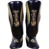 Dragondo 40716-P Kaval Ayak Koruyucu Siyah Gold Kick Boks Kaval Koruyucu - M