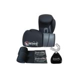 Dragondo Bazooka Boks Eldiveni 3,5 Metre Bandaj ve Dişlik Set Boks Seti, 12 oz, DRG.BZK.3SET, Siyah