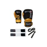 Dragondo Carbon Boks Eldiveni Elastik Boks Bandajı ve Atlama İpi Kick Boks Set