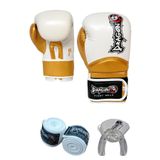 Dragondo Carbon dragon boks eldiveni kick boks MuayThai müsabaka antreman boxing boks bandaj dişlik 3'lü Set