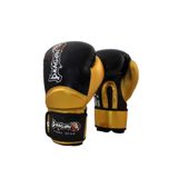 Dragondo Carbon Muay Thai Boks Ve Kick-boks Eldiveni Siyah Altın