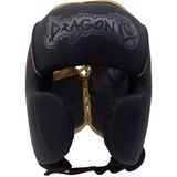 DragonDo DragonDo 11746-P Yanakları Korumalı Kask - Siyah - Altın