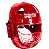 DragonDo DragonDo 11888 Maskeli Taekwondo Kaskı Kapalı Kask - Kırmızı