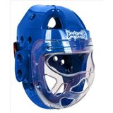 DragonDo DragonDo 11888 Maskeli Taekwondo Kaskı Kapalı Kask - Mavi
