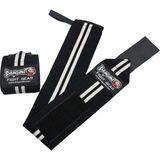 DragonDo Dragondo 63911 Halter ve Fitness Bilek Bandajı Yeni Seri Hafif Elastik Yapı ile Konforlu Kullanım - Siyah - Beyaz - Standart