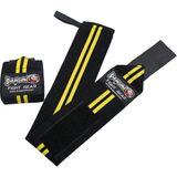 DragonDo Dragondo 63911 Halter ve Fitness Bilek Bandajı Yeni Seri Sarı Hafif Elastik Yapı - Standart