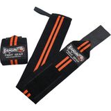 DragonDo Dragondo 63911 Halter ve Fitness Bilek Bandajı Yeni Seri Siyah– Turuncu Hafif Elastik Yapı - Standart
