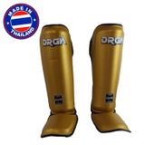 Dragondo Drgn-T52 Hakiki Deri Kaval Koruyucu Gold Kick Boks Kaval Koruyucu