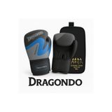 Dragondo Dynamite Kick Boks Eldiveni, 12 oz, Mavi, Taşıma Çantası Seti, Unisex