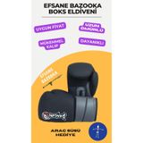 Dragondo EFSANE Bazooka Boks Eldiveni Boks Kick boks Muay Thai, 10 oz, FİSBAZOKA04, Siyah
