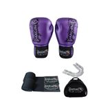 Dragondo Favela Kick Boks Eldiveni, Boks Eldiveni, Muay Thai Eldiveni Bandaj ve Dişlikli 3lü set Dragon Boks