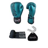 Dragondo Favela Kick Boks Eldiveni, Boks Eldiveni, Muay Thai Eldiveni Bandaj ve Dişlikli 3lü set Dragon Boks
