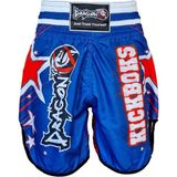 DragonDo KB240 Kick Boks Şortu Dijital Baskılı Kick Boxing Antrenman Şortu - Mavi