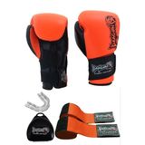 Dragondo Kunuri Kickboks MuayThai Müsabaka Antreman dragon boks eldiveni Bandaj ve Dişlik 3'lü Set