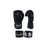 Dragondo La Noche Siyah Boks Eldiveni Seti 3,5 Metre Skull Boks Bandaj Seti