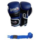 Dragondo Mavi Renk Attack 6 Boks Eldiveni Kick Boks Muay Thai Boks Eldiveni Ve Bandaj 2'li Set