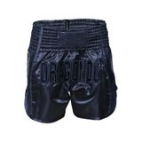 Dragondo MT3030 Dark Night Muaythai Şortu Kick Boks Şortu - Siyah